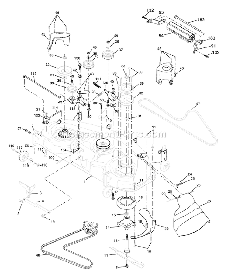 Page G Diagram and Parts List for 2248XPB GTH  954567888 -2002-10 Husqvarna Lawn Tractor