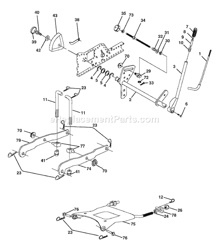 Page F Diagram and Parts List for 2248XPC GTH  954567888 -2003-07 Husqvarna Lawn Tractor