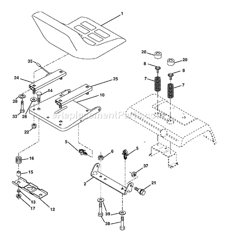 Page H Diagram and Parts List for 2248XPC GTH  954567888 -2003-07 Husqvarna Lawn Tractor