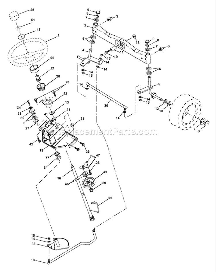 Page I Diagram and Parts List for 2248XPC GTH  954567888 -2003-07 Husqvarna Lawn Tractor