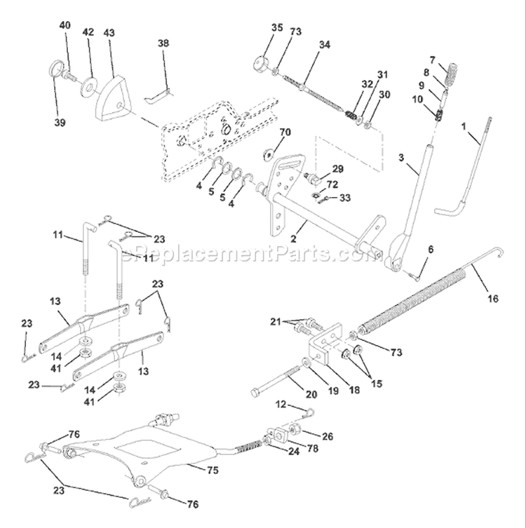 Page F Diagram and Parts List for 2250B GTH  954567093 -2001-02 Husqvarna Lawn Tractor