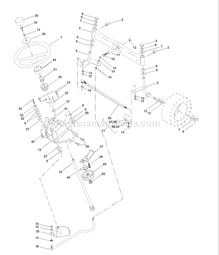 Page I Diagram and Parts List for 2250C GTH  954567093 -2001-05 Husqvarna Lawn Tractor