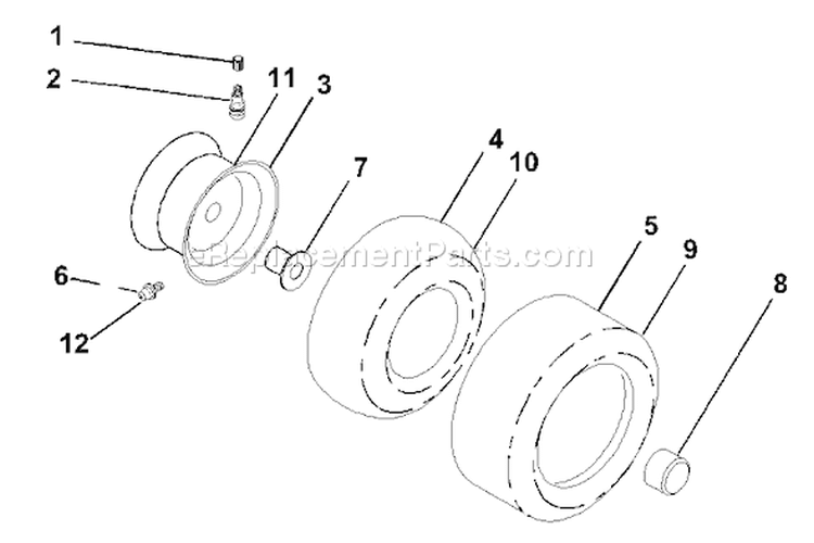 Page J Diagram and Parts List for 2250XPA GTH  954567116 -2001-01 Husqvarna Lawn Tractor