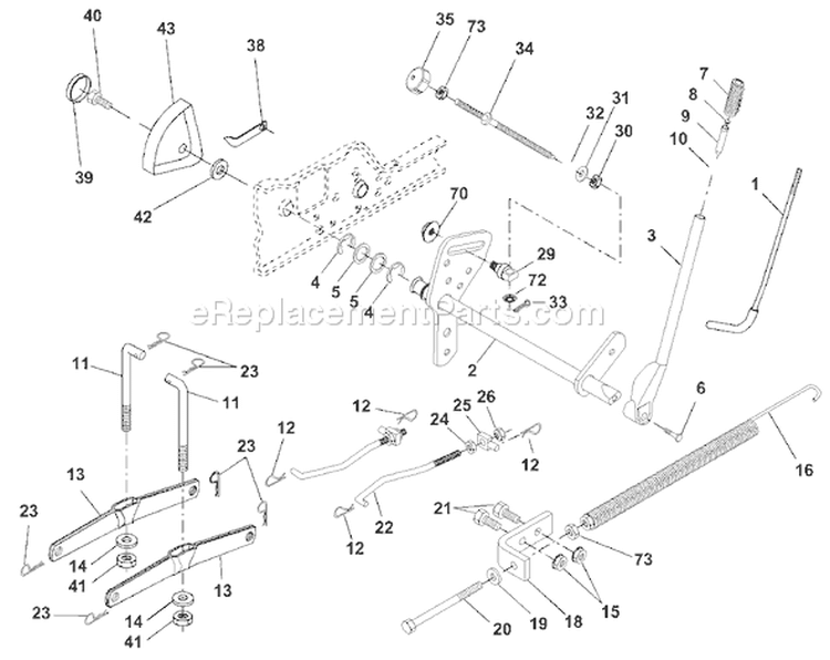 Page F Diagram and Parts List for 2250XPA GTH  954567116 -2001-01 Husqvarna Lawn Tractor