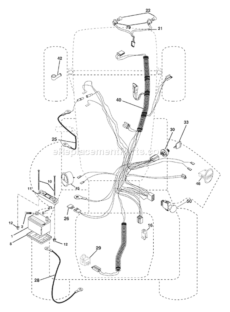 Page C Diagram and Parts List for 2254XPA GTH  954571229 -2004-08 Husqvarna Lawn Tractor
