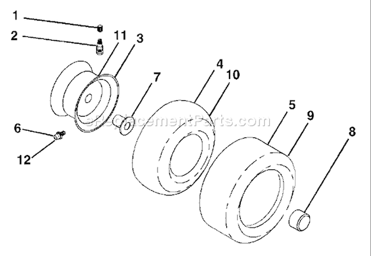 Page J Diagram and Parts List for 2254XPB GTH  954571229 -2004-08 Husqvarna Lawn Tractor