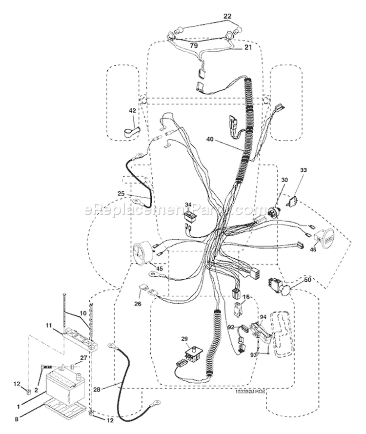 Page C Diagram and Parts List for 2254XP GTH  96023000200 -2005-05 Husqvarna Lawn Tractor