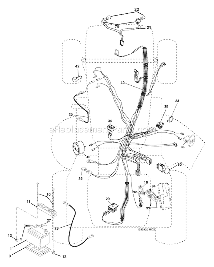 Page C Diagram and Parts List for 2254XP GTH  96023000201 -2005-06 Husqvarna Lawn Tractor