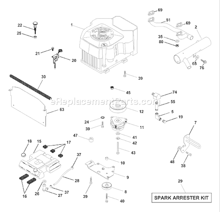 Page D Diagram and Parts List for 225 GTH  954140103A -1999-10 Husqvarna Lawn Tractor
