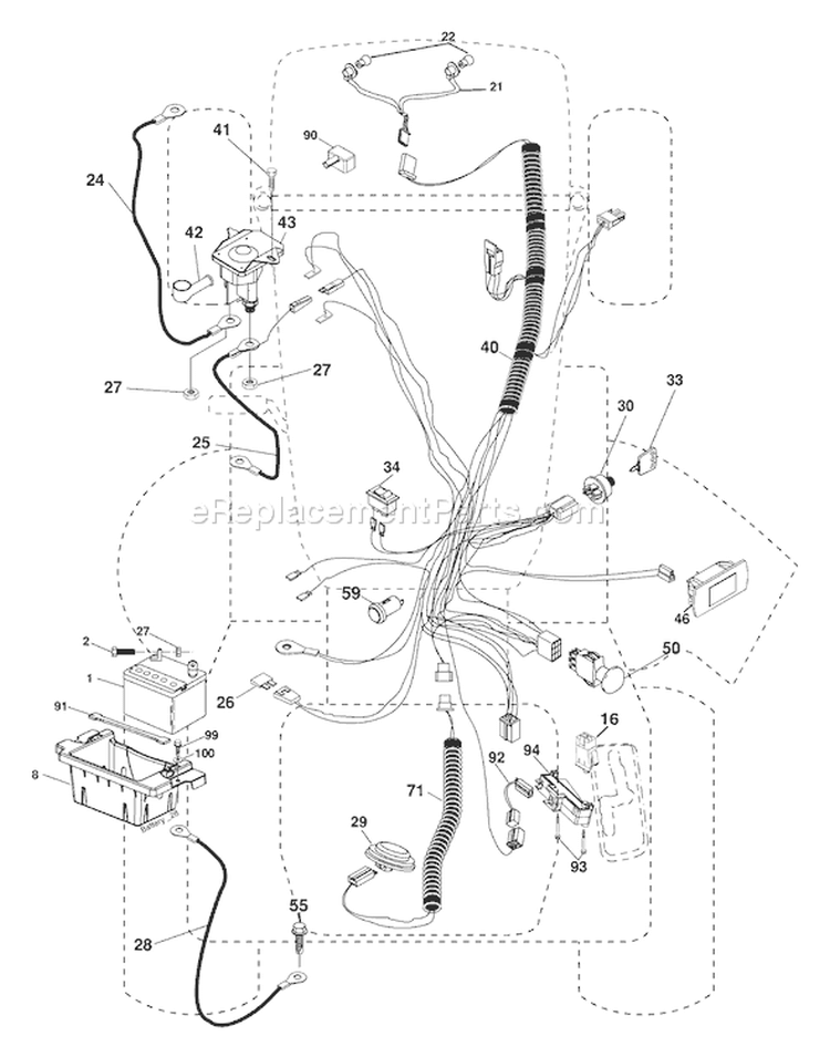 Page D Diagram and Parts List for 2454T GTH  96043002300 -2006-06 Husqvarna Lawn Tractor