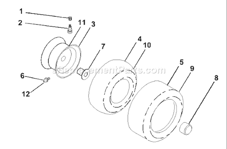 Page J Diagram and Parts List for 250 GTH  954140104A -1999-09 Husqvarna Lawn Tractor