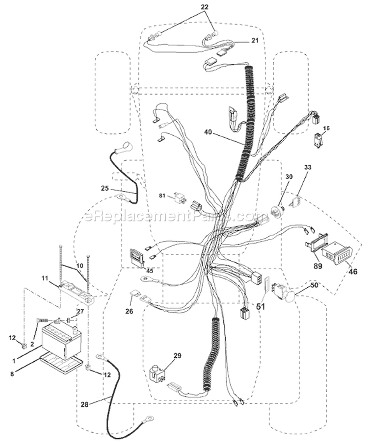 Page C Diagram and Parts List for 250 GTH  954140104A -1999-09 Husqvarna Lawn Tractor