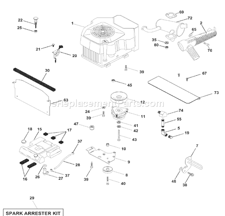 Page D Diagram and Parts List for 250 GTH  954140104A -1999-09 Husqvarna Lawn Tractor