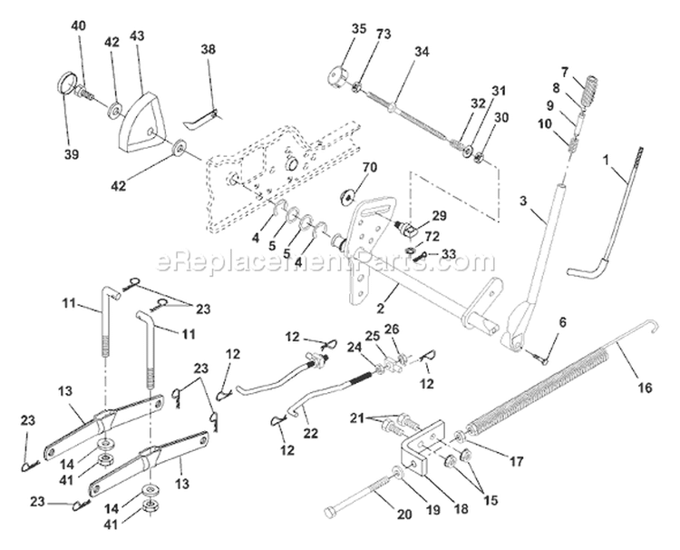 Page F Diagram and Parts List for 250 GTH  954140104B -2000-03 Husqvarna Lawn Tractor