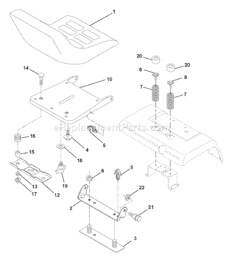 Page H Diagram and Parts List for 250 GTH  954140104B -2000-03 Husqvarna Lawn Tractor