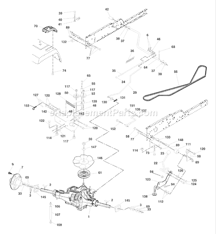 Page E Diagram and Parts List for 250 GTH  HEGTHA -954170055 -2002-02 Husqvarna Lawn Tractor