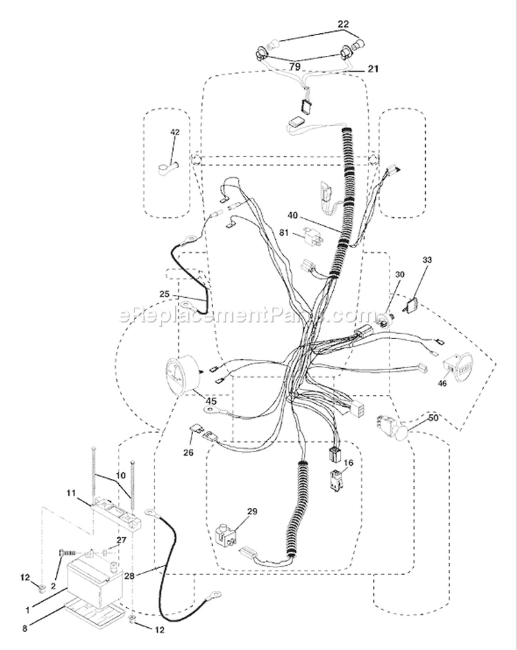 Page C Diagram and Parts List for 2548 GTH  LOGT25H48A -954572134 -2003-12 Husqvarna Lawn Tractor