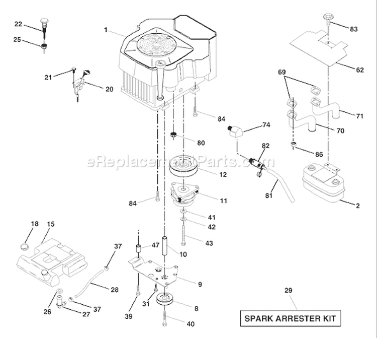 Page D Diagram and Parts List for 2548 GTH  LOGT25H48A -954572134 -2003-12 Husqvarna Lawn Tractor
