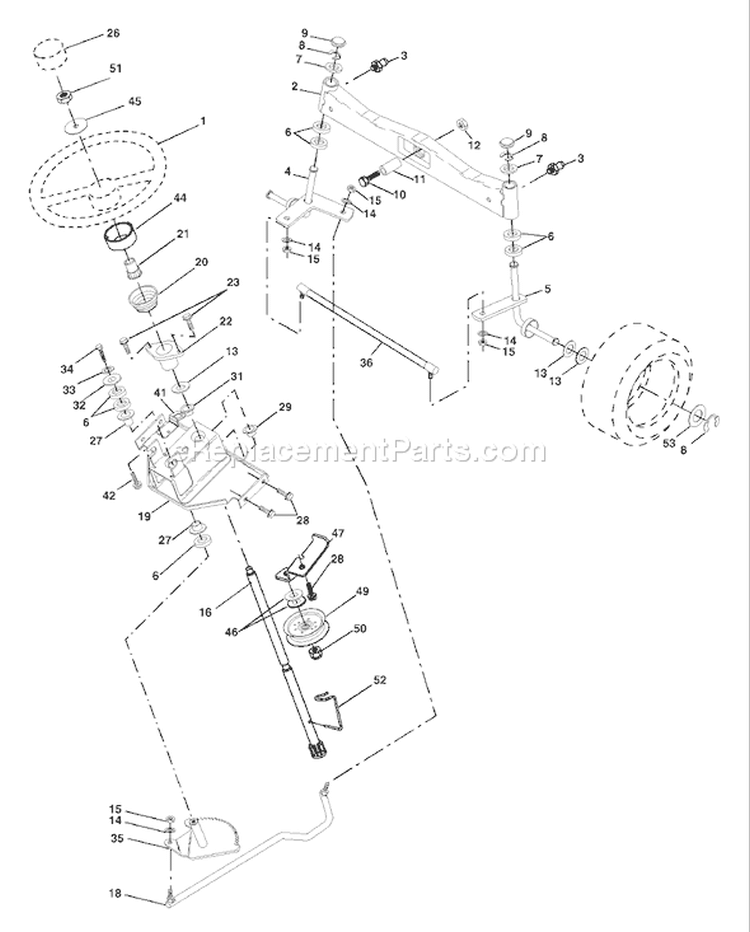 Page I Diagram and Parts List for 2548 GTH  LOGT25H48A -954572134 -2003-12 Husqvarna Lawn Tractor