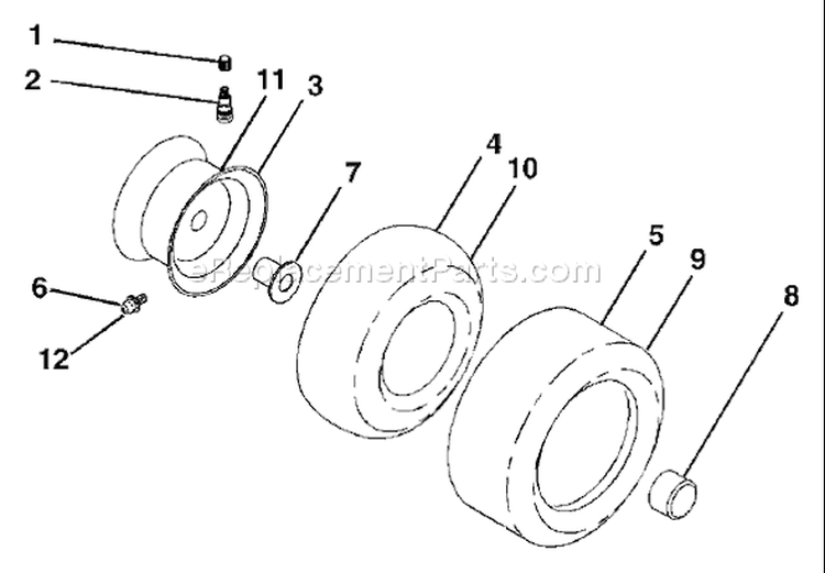 Page J Diagram and Parts List for 2548 GTH  LOGT25H48B -954572134 -2004-02 Husqvarna Lawn Tractor