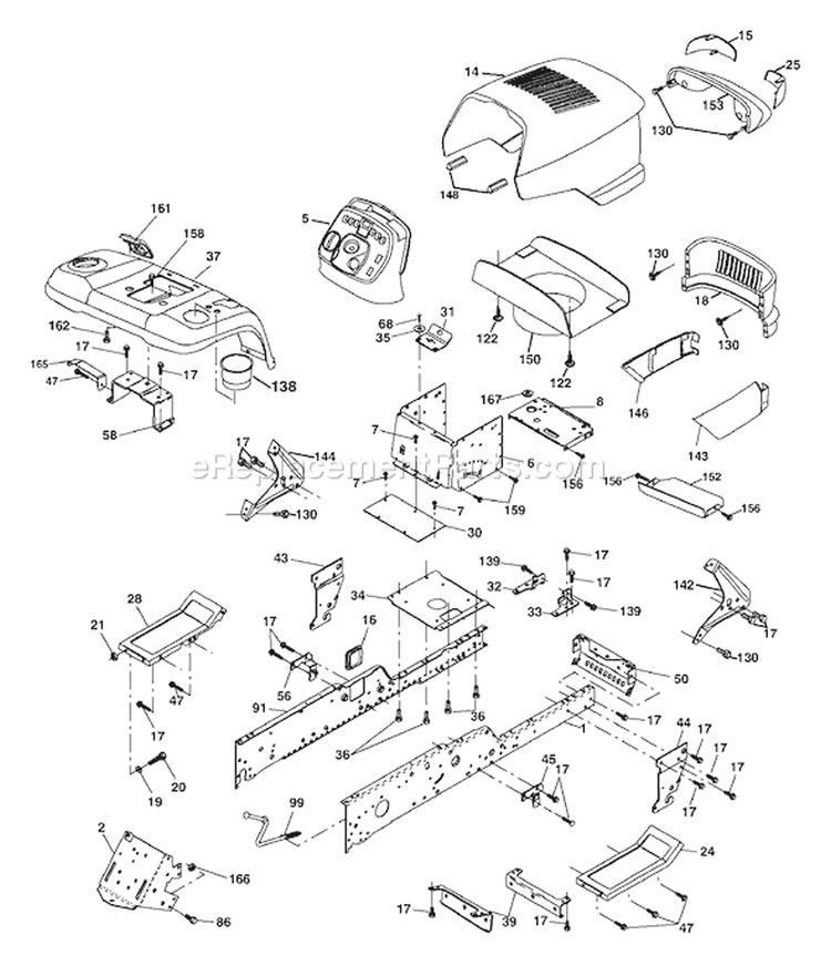 Page A Diagram and Parts List for 2548A GTH  954572004 -2004-05 Husqvarna Lawn Tractor