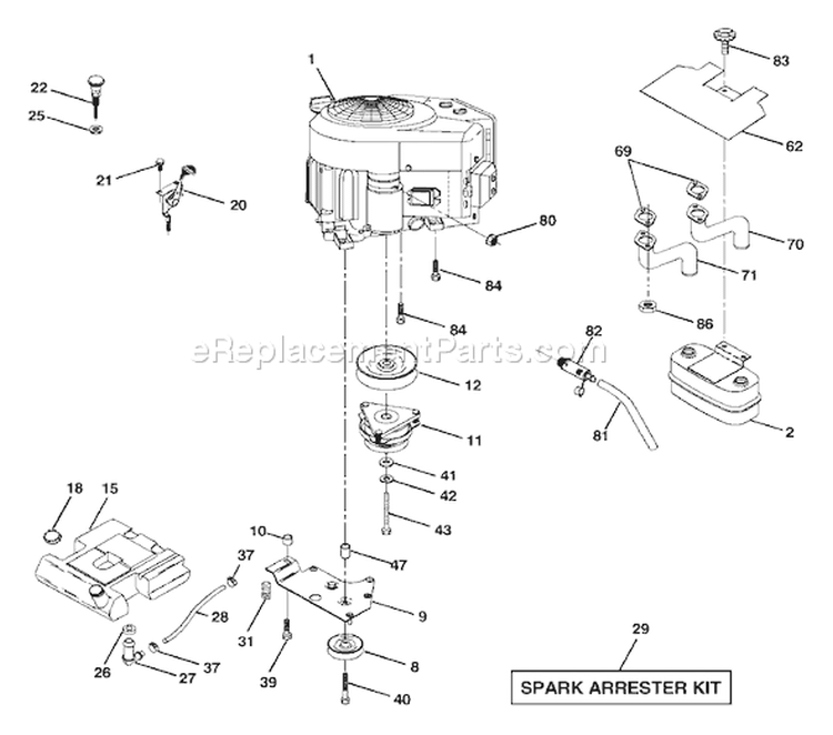Page D Diagram and Parts List for 2548A GTH  954572004 -2004-05 Husqvarna Lawn Tractor