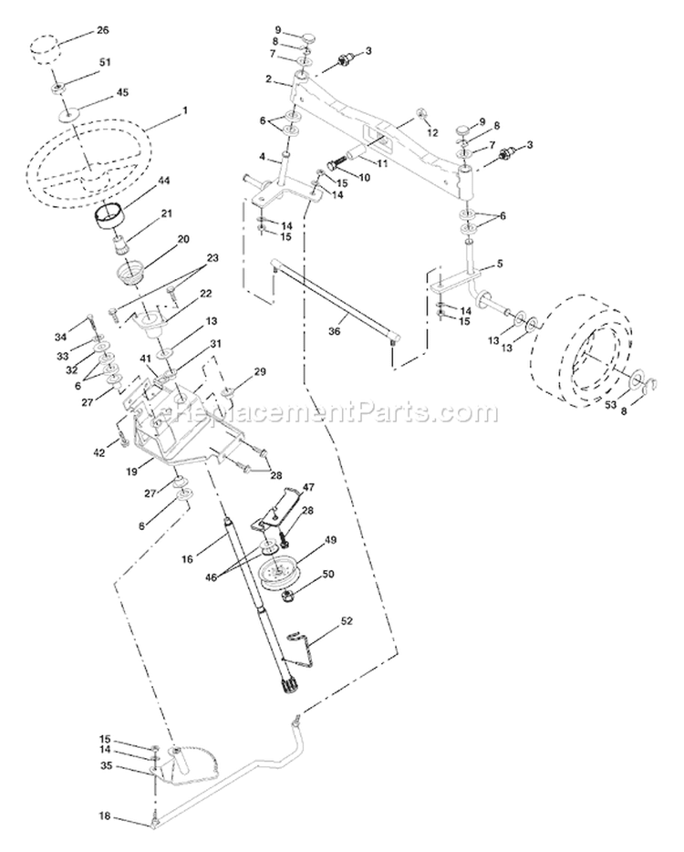 Page I Diagram and Parts List for 2548B GTH  954572004 -2004-02 Husqvarna Lawn Tractor