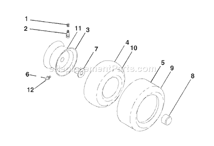 Page J Diagram and Parts List for 2548XPA GTH  954567895 -2001-12 Husqvarna Lawn Tractor
