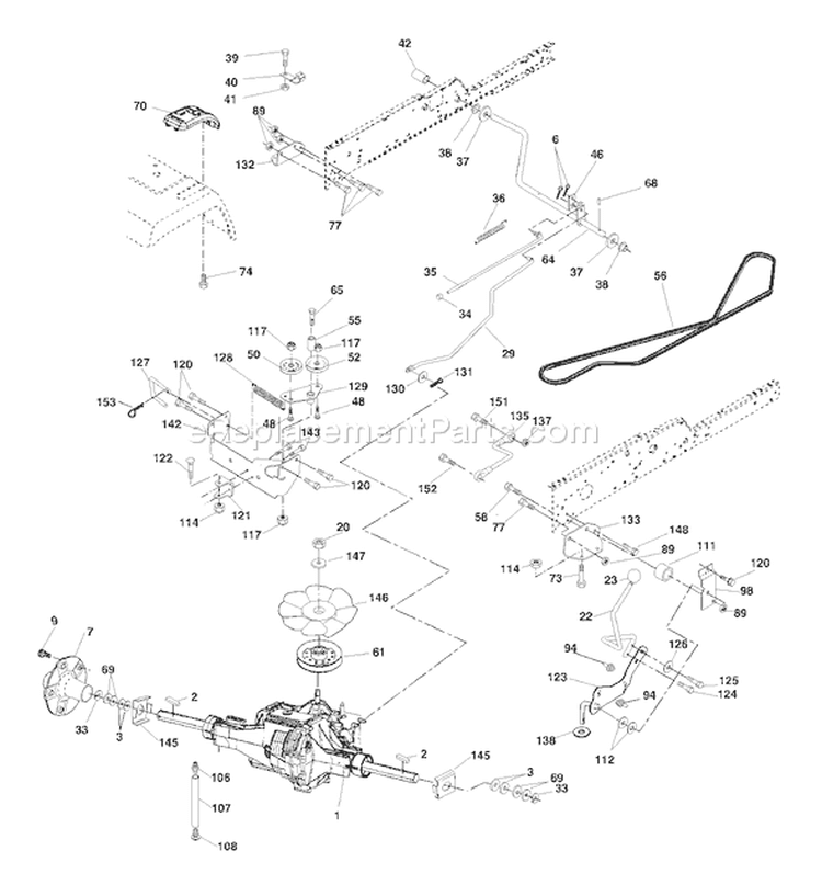 Page E Diagram and Parts List for 2548XPA GTH  954567895 -2001-12 Husqvarna Lawn Tractor
