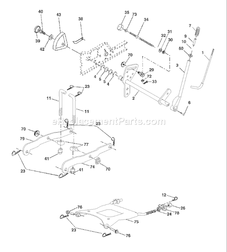 Page F Diagram and Parts List for 2548XPA GTH  954567895 -2001-12 Husqvarna Lawn Tractor