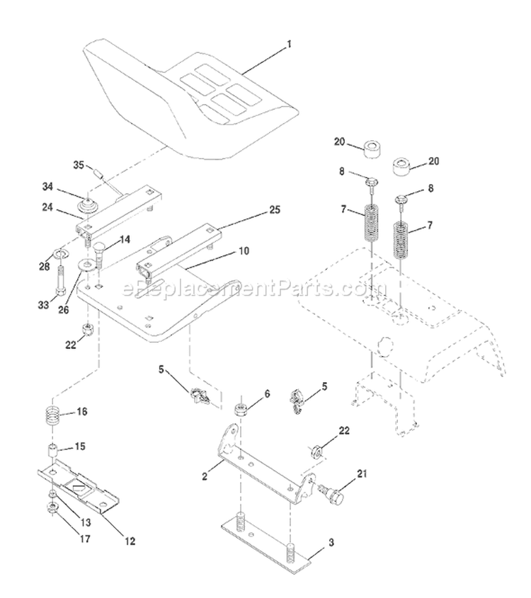 Page H Diagram and Parts List for 2548XPA GTH  954567895 -2001-12 Husqvarna Lawn Tractor