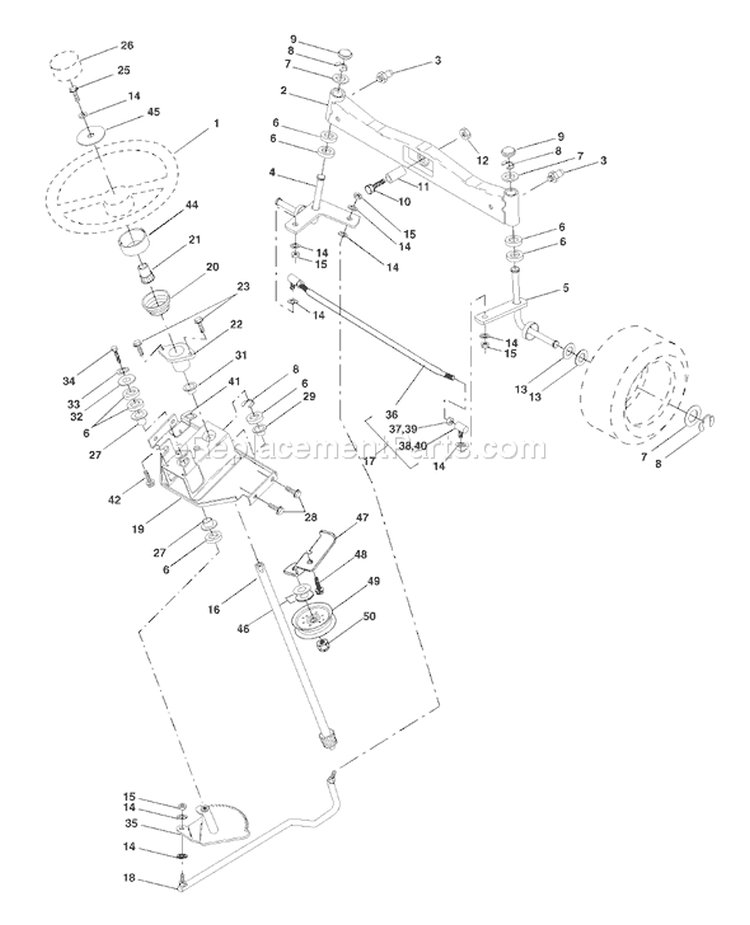 Page I Diagram and Parts List for 2548XPA GTH  954567895 -2001-12 Husqvarna Lawn Tractor