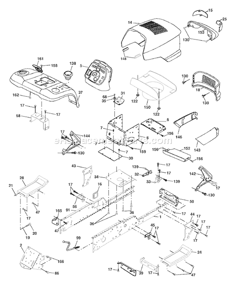 Page A Diagram and Parts List for 2548XPB GTH  954567895 -2002-10 Husqvarna Lawn Tractor