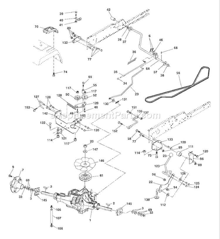 Page E Diagram and Parts List for 2548XPB GTH  954567895 -2002-10 Husqvarna Lawn Tractor