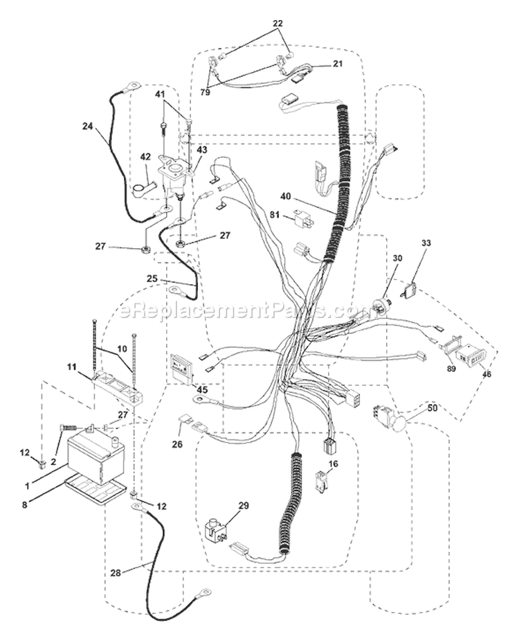 Page C Diagram and Parts List for 2550A GTH  954567109 -2001-01 Husqvarna Lawn Tractor