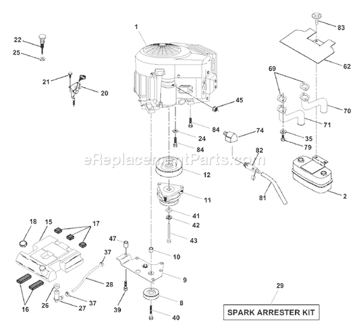 Page D Diagram and Parts List for 2550A GTH  954567109 -2001-01 Husqvarna Lawn Tractor