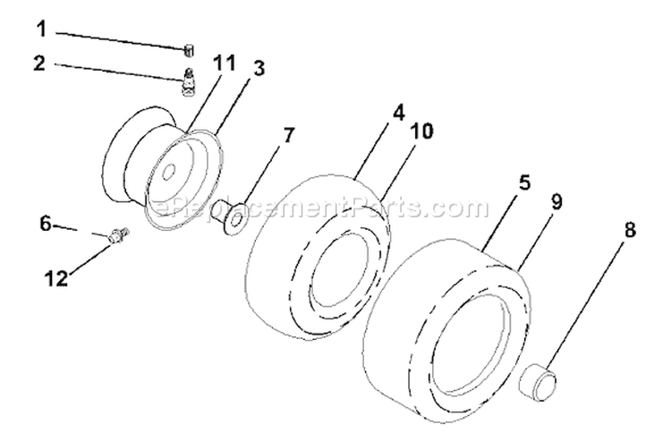 Page J Diagram and Parts List for 2550XPB GTH  954567116 -2001-02 Husqvarna Lawn Tractor