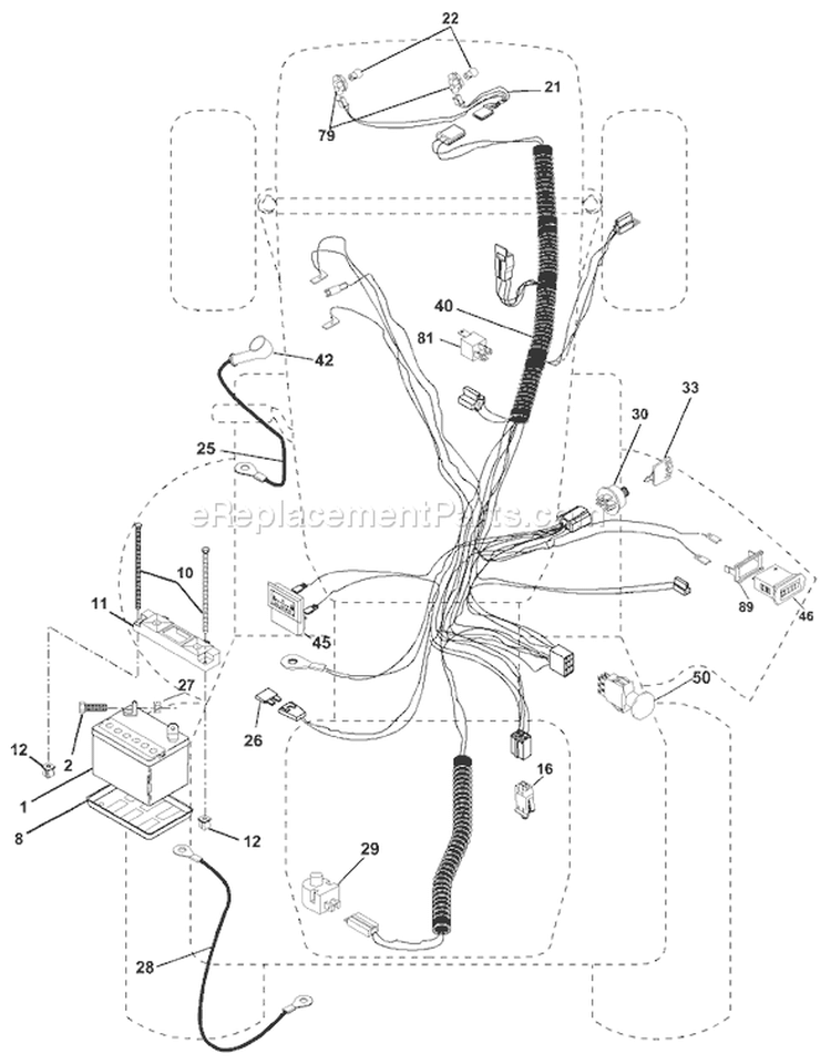 Page C Diagram and Parts List for 2550XPB GTH  954567116 -2001-02 Husqvarna Lawn Tractor