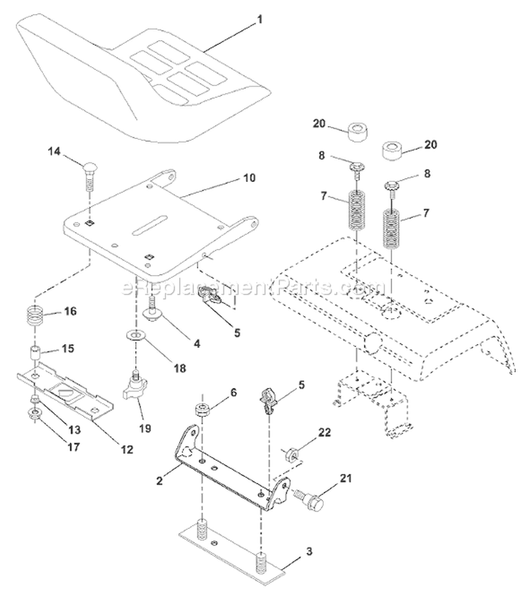 Page H Diagram and Parts List for 2550XPB GTH  954567116 -2001-02 Husqvarna Lawn Tractor