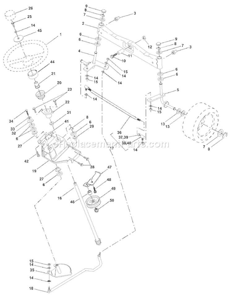 Page I Diagram and Parts List for 2550XPB GTH  954567116 -2001-02 Husqvarna Lawn Tractor