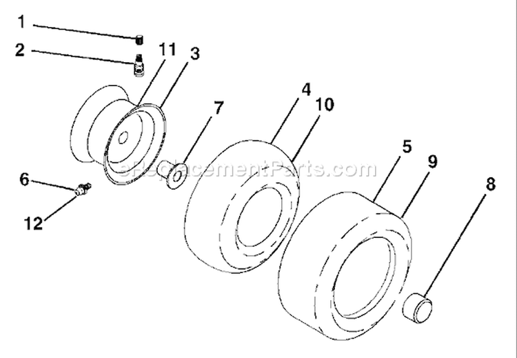 Page J Diagram and Parts List for 2554XPA GTH  954568427 -2004-08 Husqvarna Lawn Tractor