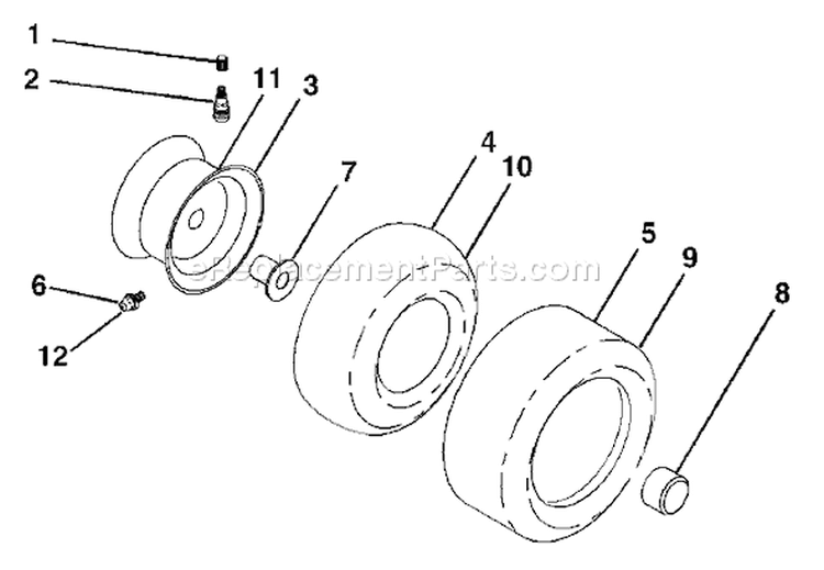 Page J Diagram and Parts List for 2554XPB GTH  954568427 -2004-08 Husqvarna Lawn Tractor