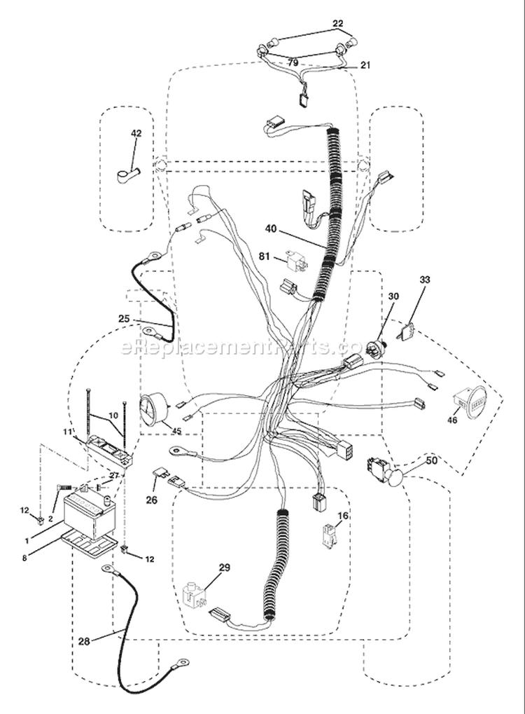 Page C Diagram and Parts List for 2554XPB GTH  954568427 -2004-08 Husqvarna Lawn Tractor