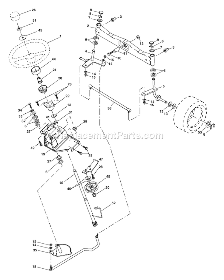 Page I Diagram and Parts List for 2554XPB GTH  954568427 -2004-08 Husqvarna Lawn Tractor