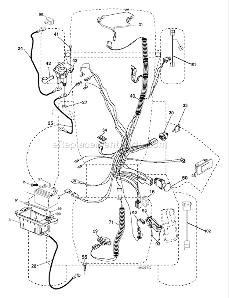 Page D Diagram and Parts List for 2648 GTH  96043003000 -2006-12 Husqvarna Lawn Tractor