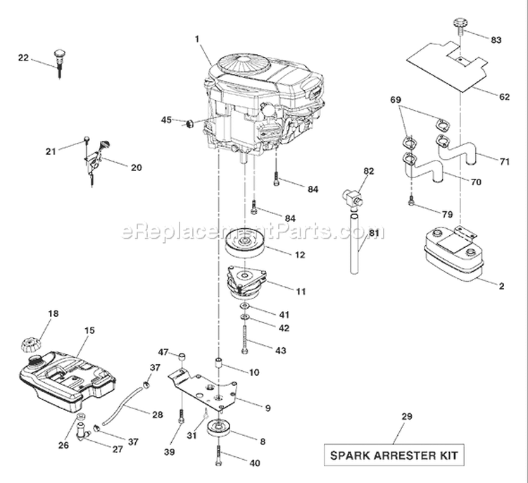 Page D Diagram and Parts List for 2654 GTH  96023000600 -2005-03 Husqvarna Lawn Tractor