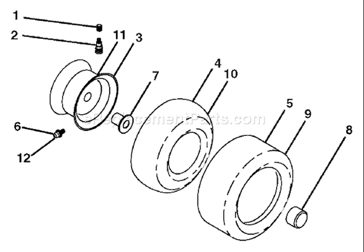 Page J Diagram and Parts List for 2654 GTH  96025000100 -2005-06 Husqvarna Lawn Tractor