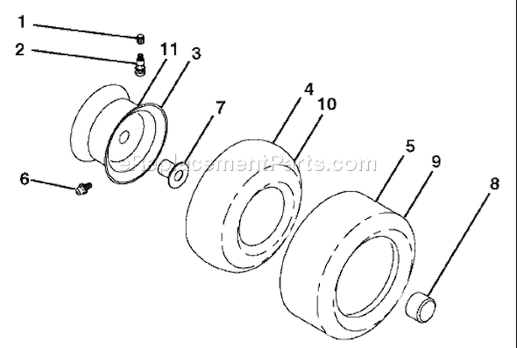 Page J Diagram and Parts List for 2654T GTH  96043001001 -2006-03 Husqvarna Lawn Tractor