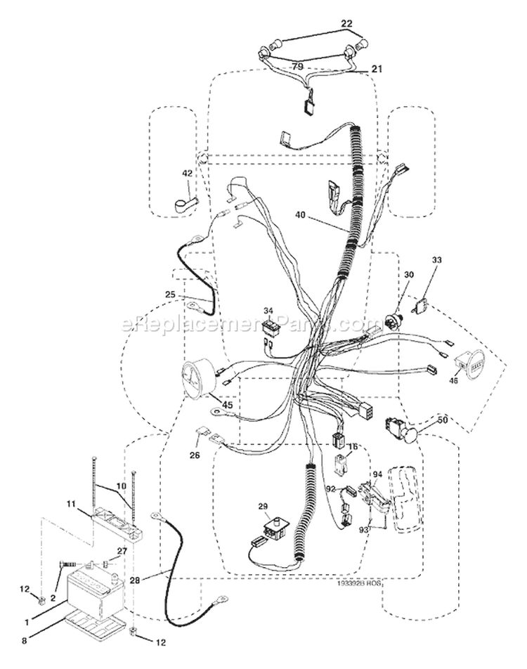 Page C Diagram and Parts List for 2754 GTH  96023000400 -2005-06 Husqvarna Lawn Tractor