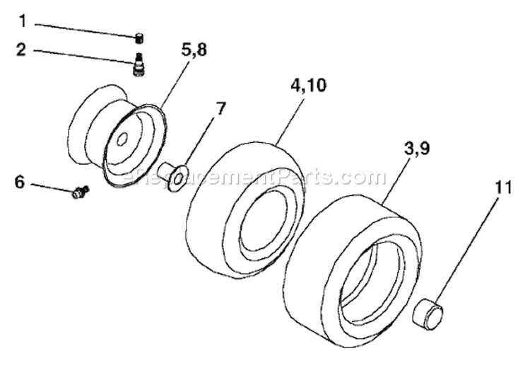 Page J Diagram and Parts List for 200 GTVH  954140016B -1999-03 Husqvarna Lawn Tractor